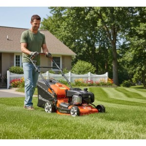 Cortadora Césped Husqvarna Lc 140 S Auto Propulsada B&s Naranja Claro