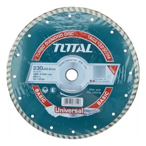 Set De 5 Discos Diamante Continuo Turbo Total De 230 Mm Para Corte Turquesa