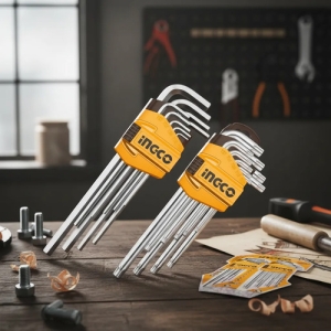 Juego Combinado 9 Llave Allen 9 Llave Torx Ingco Hhkset0181