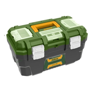 Caja Plastica De Herramientas 16 Broche Metalico Jadever Color Verde