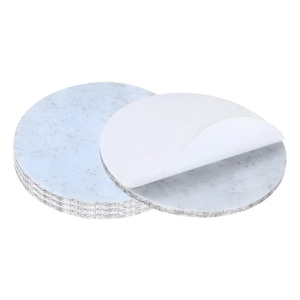Fieltro Autoadhesivos Topes Silla Puerta Muebles 28mm X24uni Blanco Fieltro
