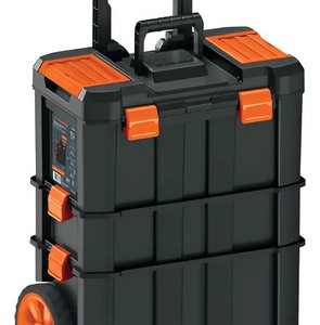 Caja Para Herramientas 19 X25 3 En 1 Desmontable Truper Chp-1925r Color Negro
