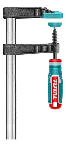 Prensa Sargento Carpintero Total Industrial 12x30cm - Sujeción Máxima 450kg, Tipo F - Tht1321201