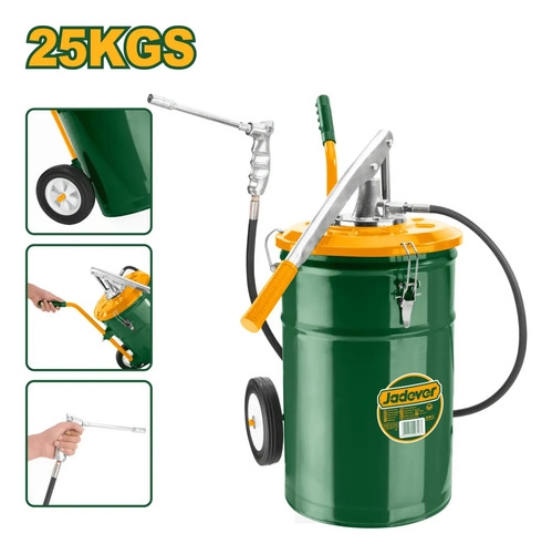 Engrasador Con Ruedas Manual 25kg Jadever - Imagen 2