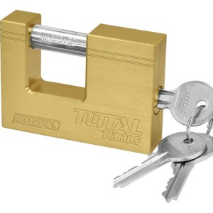 Candado Antipalanca Bronce Macizo 80mm Total Tlk32803 Elsue Dorado