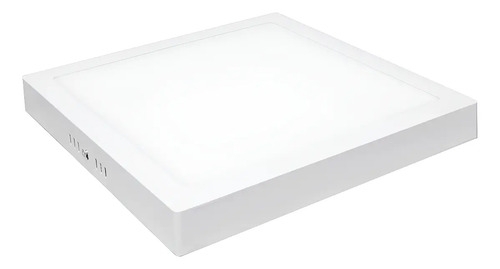 Panel Led Plafón 12w Foco Sobrepuesto Redondo Luz Fría Techo Cuadrado Blanco - Imagen 5