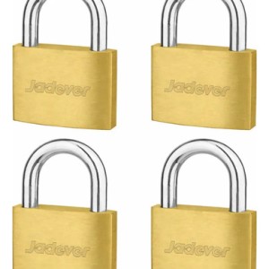 Set 4 Candados Jadever Con Llave Maestra Amarillo