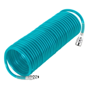 Manguera Neumática Total Para Compresor De Aire, Largo 10 Metros, Diámetro 8mm, Acople Rápido Tipo Usa - Tht11101.1 Turquesa
