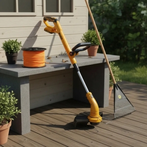 Bordeadora Orilladora Extensible 20v Ingco + Regalo Sin Bat Naranja Oscuro