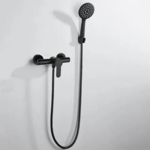 Grifería De Baño Universal Tero Monocomando Ducha Pared Monocomando Sin Transferencia Negro Mate Mate