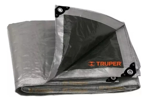 Lona Truper Super Reforzada 3 X 4 M Uso Rudo Camping Camion Gris - Imagen 3