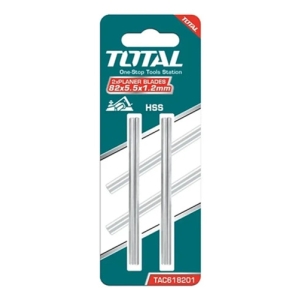 2x Cuchillas Repuesto Cepillo Eléctrico 82mm Delgada Total Tac618201