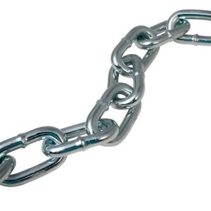 Cadena 6,36mm 1/4 Galvanizada Resiste 750kg X Metro