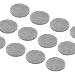 Fieltro Autoadhesivos Topes Silla Puerta Muebles 35mm X12uni Blanco Fieltro