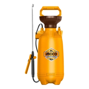 Pulverizador Fumigador 8lt Manual Ingco 2.5bar Naranja Claro