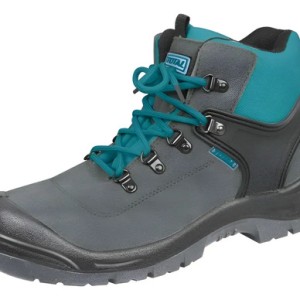 Zapato Bota Seguridad Cuero Con Punta De Acero Total T 44 Gris 44