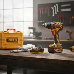 Taladro Atornillador 42v 69nm Acc + Valija Ingco Naranja Oscuro 50 Hz / 60 Hz