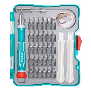 Set, Juego De Destornillador Y Puntas Total, 37 Piezas De Precisión, Imantadas - Chatas, Phillips, Torx, Allen Y Compatibles Con iPhone - Incluye Organizador - Tacsd30376
