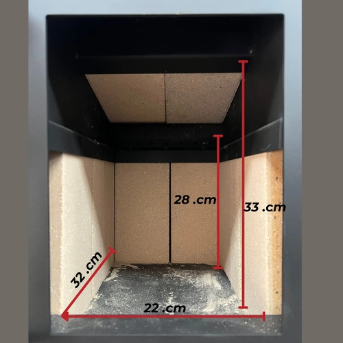 Calefactor A Leña Doble Comb Dublin 50m2 Kit Techo Liviano - Imagen 3