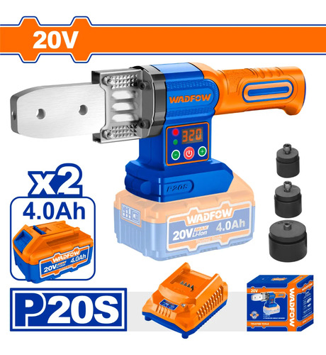 Termofusora A Bateria 20v 320°c C Accesorios 2 Bat Wadfow - Imagen 2