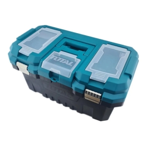 Caja Organizadora Porta Herramienta 20 PuLG Plastica Total Turquesa