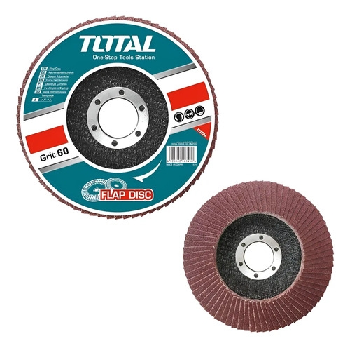 Pack X10 Discos Flap P60 Total Tac631152 Verde Oscuro