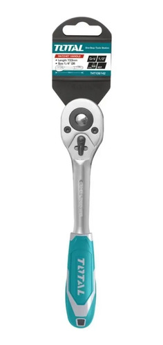 Llave Crique 1/2 Pulgada Total Cromo Vanadio Industrial Plateado - Imagen 3