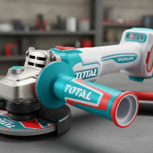 Amoladora Inalámbrica Bateria 20v Total 1000w 115mm Industri Turquesa - Imagen 2