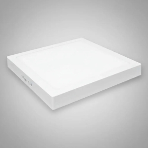 Panel Led Plafón 12w Foco Sobrepuesto Redondo Luz Fría Techo Cuadrado Blanco