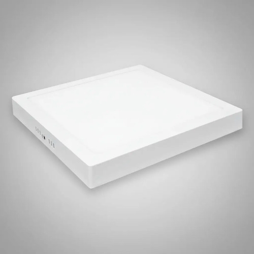 Panel Led Plafón 12w Foco Sobrepuesto Redondo Luz Fría Techo Cuadrado Blanco