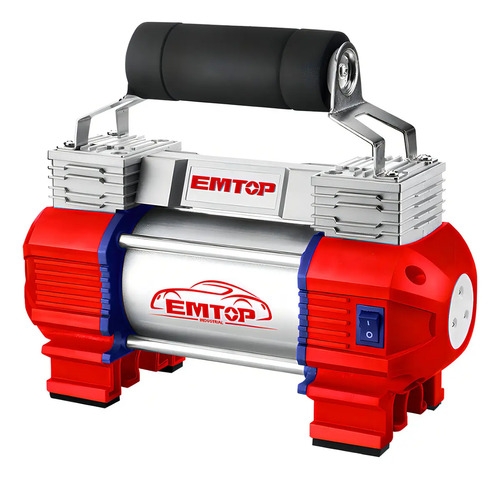 Compresor Aire Doble 2 Piston Auto 4x4 Moto 120psi + Acc Rojo - Imagen 2