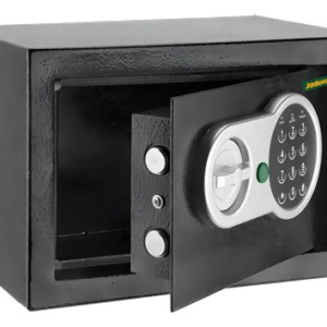 Caja Fuerte Electrónica Jadever Con Combinación Mecánica, De 19 Litros Gris Oscuro