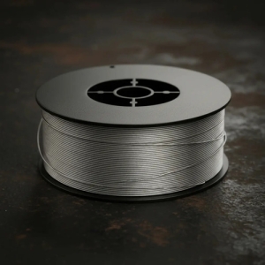 Rollo Bobina De Alambre Para Soldar Sin Gas -flux 0.8 De 1kg Gris