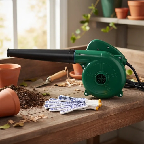 Sopladora Aspiradora 400w De Jardin Patio Hojas + Regalo Verde Musgo