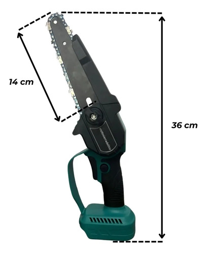 Motosierra De Altura Telescopica 21v + Brazo Extensible 2.20 Turquesa - Imagen 4