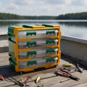 Caja Organizadora 4 Gavetas Jadever Color Verde