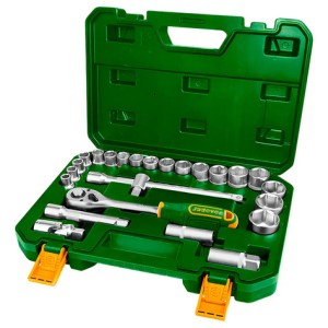 Set De Tubos Y Llaves Crique Jadever Con 25 Piezas Para Uso Industrial Verde