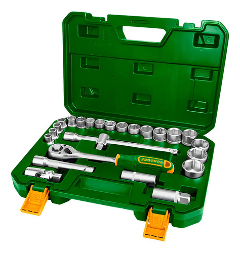 Set Tubos Y Llaves Crique 1/2 25 Piezas Industrial Jadever Verde - Imagen 3