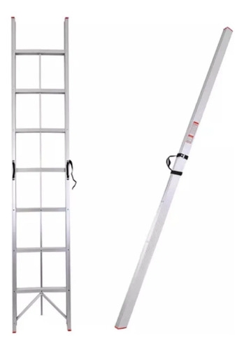 Escalera Aluminio Plegable Multiproposito 5 Esc 1.5m 150kg Blanco - Imagen 4