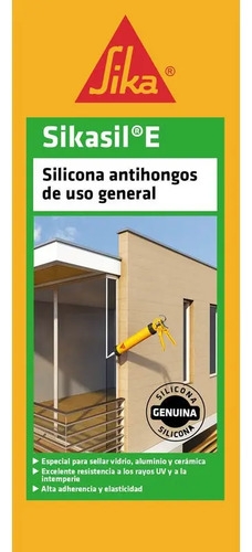 Sellador De Silicona Sika Sikasil E Transparente En Cartucho 300ml - Imagen 7