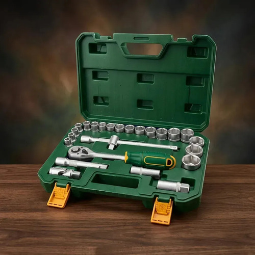 Set Tubos Y Llaves Crique 1/2 25 Piezas Industrial Jadever Verde - Imagen 8