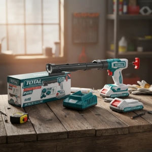 Pistola Aplicadora De Silicona Total 20v Con Batería Luz