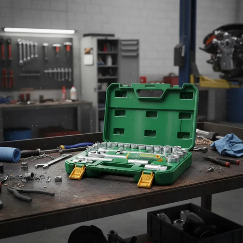 Set Tubos Y Llaves Crique 1/2 25 Piezas Industrial Jadever Verde - Imagen 4