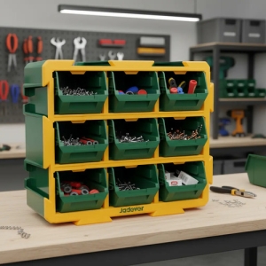Caja Organizadora 9 Gavetas Plasticas Jadever Verde
