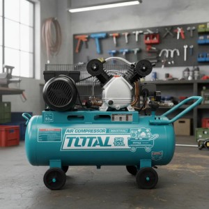 Compresor De Aire Eléctrico Total Industrial Tc2301006 Monofásico 100l 2205w 60 Turquesa Monofásica