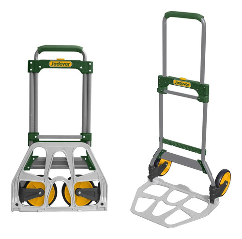 Carro Carga Multiuso De Mano 100kg Plegable Jadever Jdwb9a10 Gris - Imagen 2