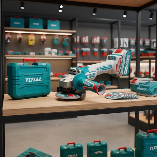 Amoladora Inalámbrica Bateria 20v Total 1000w 115mm Industri Turquesa - Imagen 4