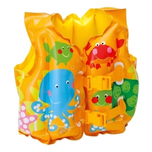 Chaleco Inflable Tropical Infantil 3a5 Años Intex 59661 Color Amarillo