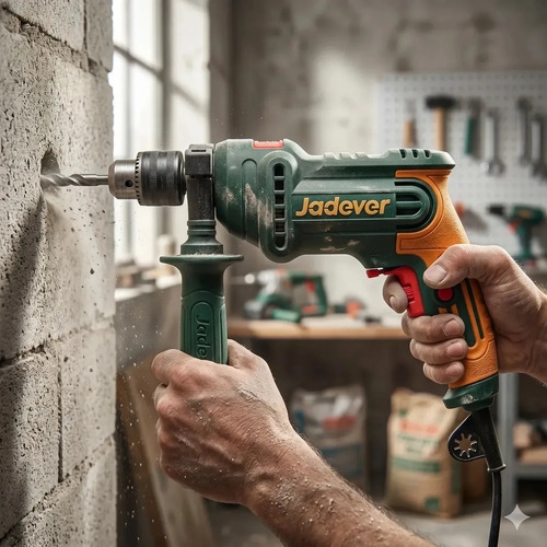 Taladro Percutor 850w 13mm Jadever Verde - Imagen 3
