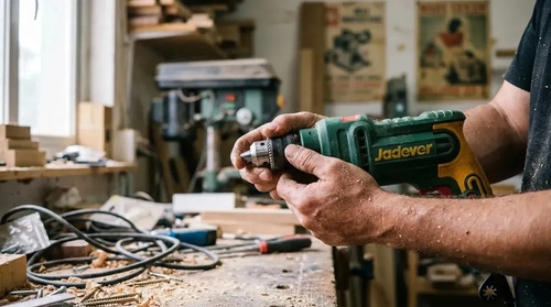 Taladro Percutor 850w 13mm Jadever Verde - Imagen 4